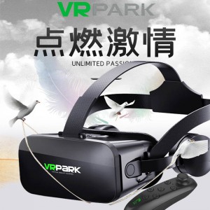 新款外贸VR眼镜虚拟现实3DBOX头戴式耳机一体机3d游戏电影VR眼镜
